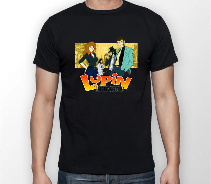 Харадзюку Новый Люпин 3rd вор команда Lupin III Аниме футболки унисекс все размеры