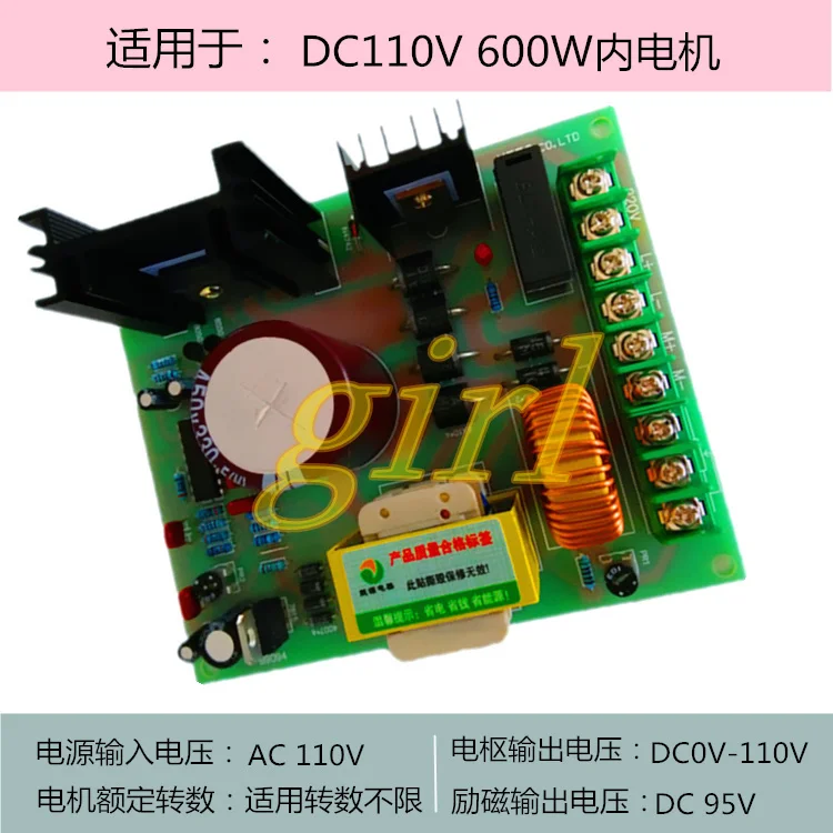 Высокая мощность PWM110V постоянного тока постоянный магнит возбуждение