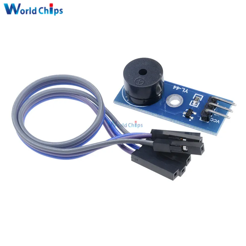 2 комплекта Пассивный зуммер для Arduino Smart Car 3 V-5V I/O интерфейс SCM с DuPont Line |