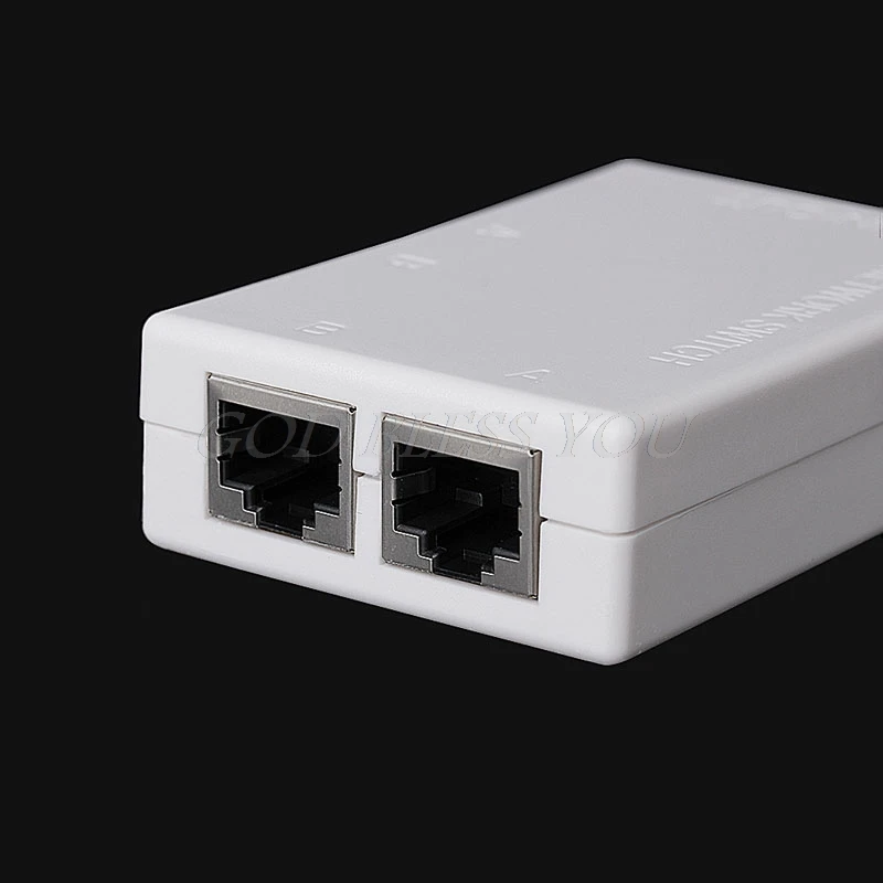 Миниатюрный двухпортовый сетевой коммутатор AB 2 в 1/1 дюйм RJ45 сеть/Ethernet |