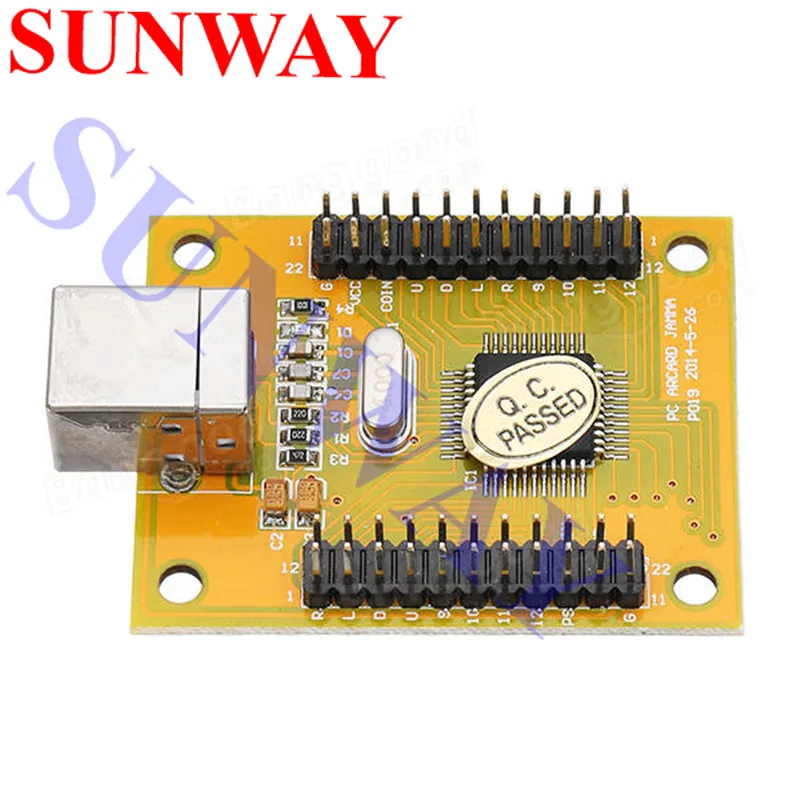 PC Arcade USB к интерфейсу контроллера JAMMA 2 джойстика и 27 кнопок, 2 игрока MAME Multicade клавиатура кодер