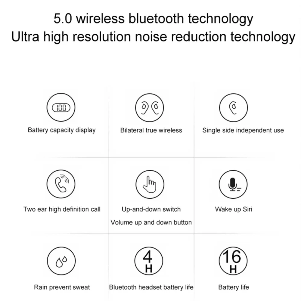 J29 Bluetooth 5,0 TWS мини беспроводные наушники-вкладыши для Близнецов с аккумулятором чехол Hands Free для iphone Android