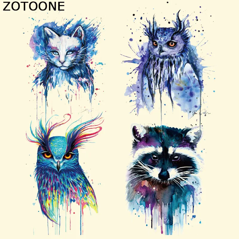 Нашивки ZOTOONE для одежды цветная нашивка в виде лисы аксессуары футболок платьев