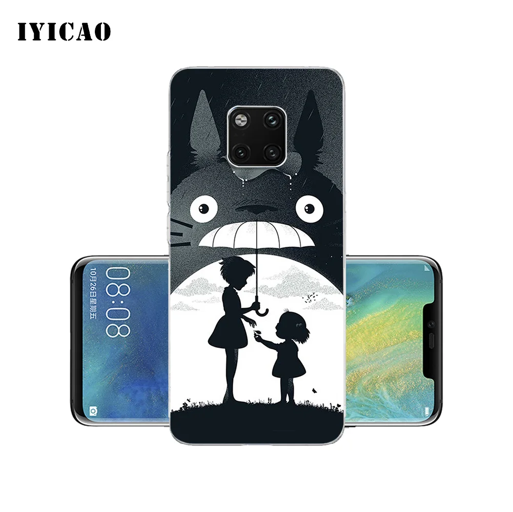 IYICAO милый Tonari no Totoro Мягкий силиконовый чехол для телефона Huawei Mate 10 20 Lite Pro Nova 2 2i 3 3i 4