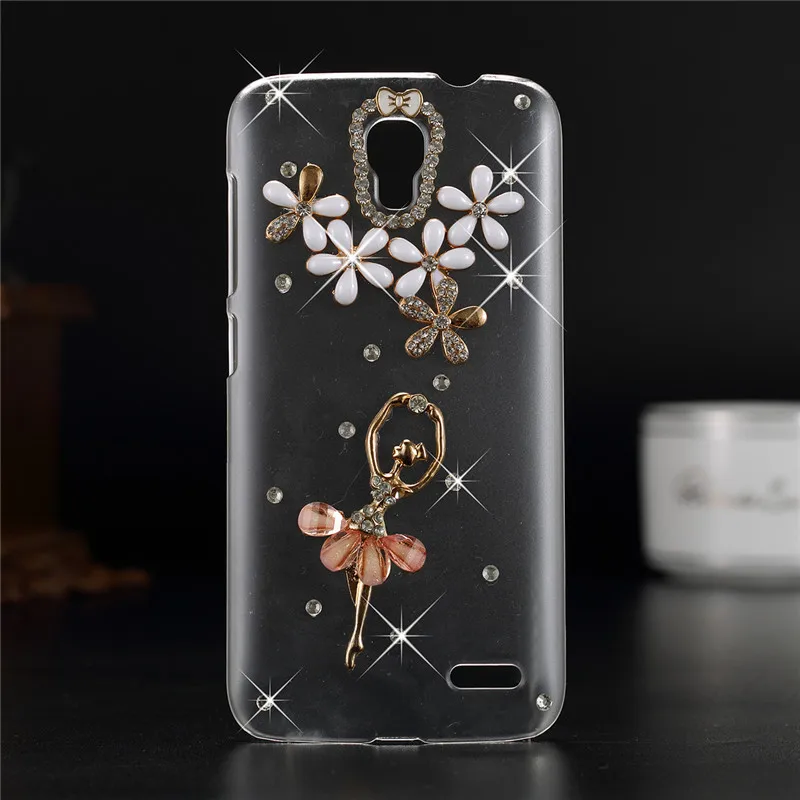 Роскошный 3d чехол для Alcatel One Touch Pop 2/M5 блестящий стразы 2/M5/ OT5042/5042X | Мобильные