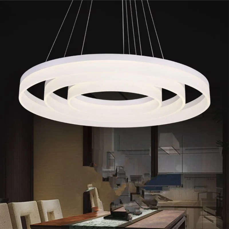 Светодио дный led акриловые подвесные светильники огни современный лампы для