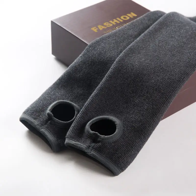 Dark grey style 1 Бархатные теплые леггинсы на осень и зиму, женские утолщенные эластичные леггинсы, штаны, повседневные зимние леггинсы с высокой талией, Femme Q958 - Цвет: Dark grey style 1
