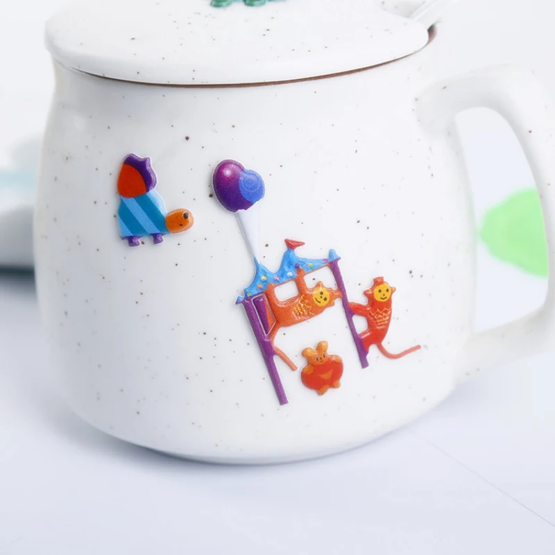 Kawaii DIY мультфильм 3D Губка пузырь наклейка лягушка утка утенок зайчик парк