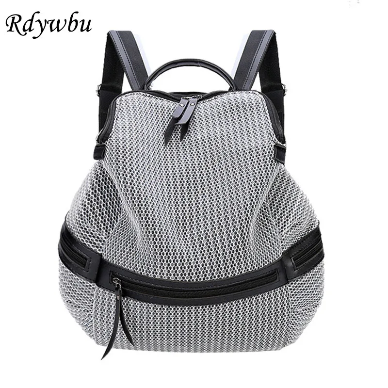 Женский нейлоновый рюкзак Rdywbu 2019 повседневные вместительные школьные ранцы для