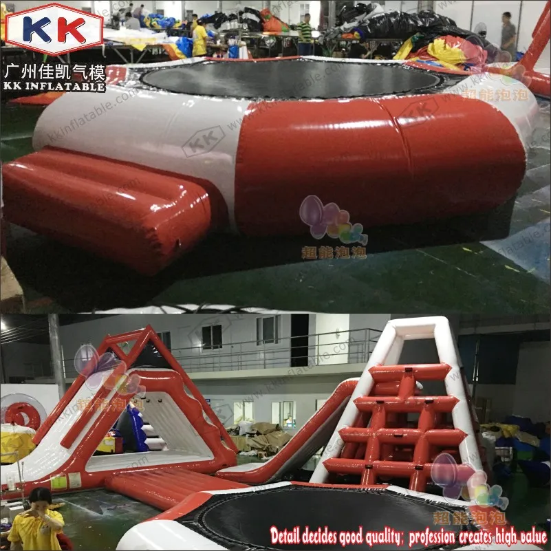Индивидуальный арендный коммерческий гигантский надувной водный батут для