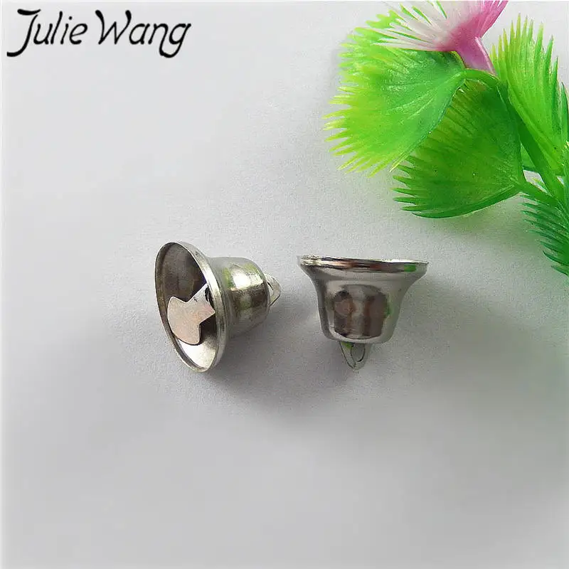 Julie Wang 50 шт. металлический сплав маленькие колокольчики подвески для ожерелья