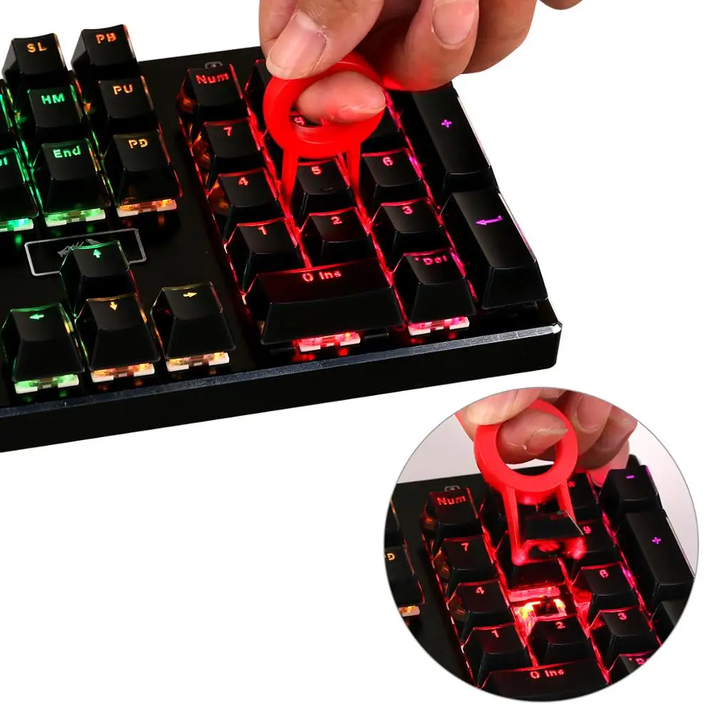 Redragon A105 104 колпачки и пуллер для ключей кристально черный акриловый сменный