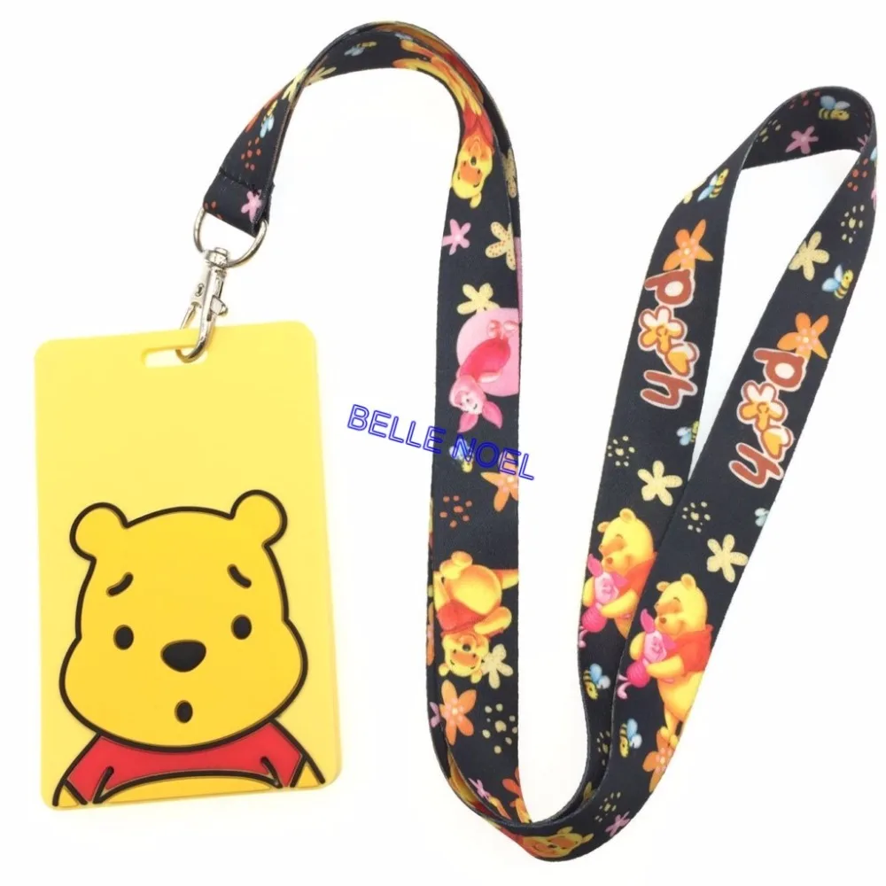 1 шт. мультяшный аниме-Пух высокое качество милый ремешок для удостоверения