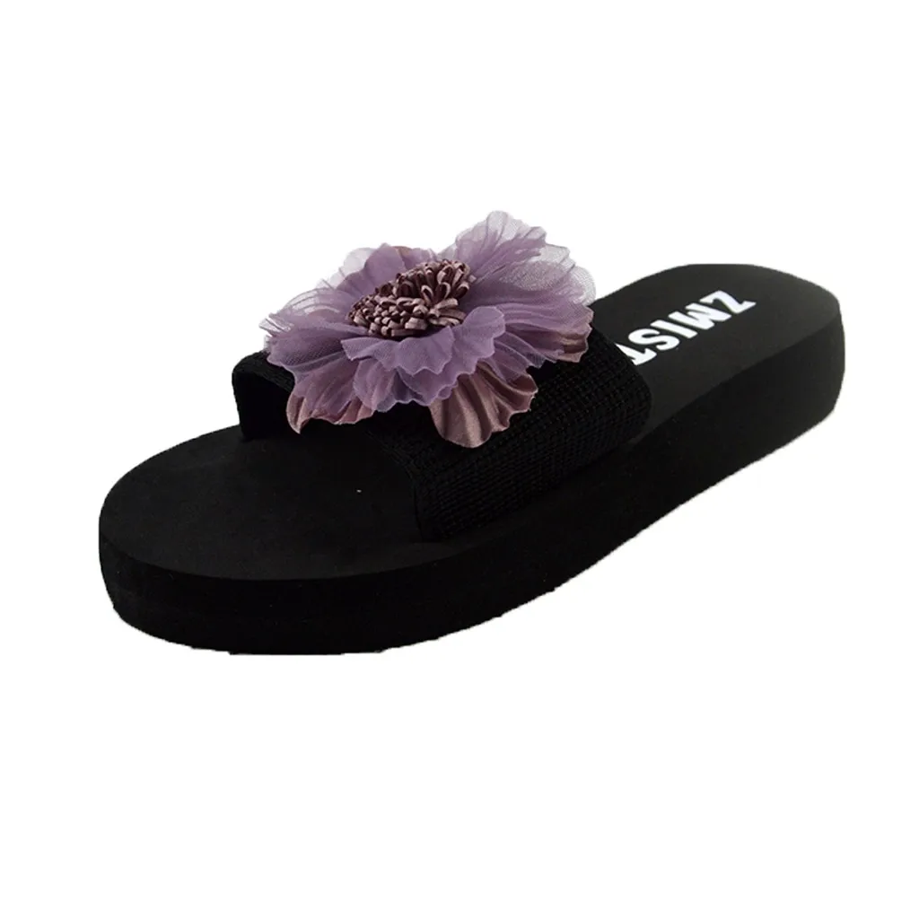 SAGACE/повседневная женская обувь на танкетке с цветочным рисунком в богемном стиле