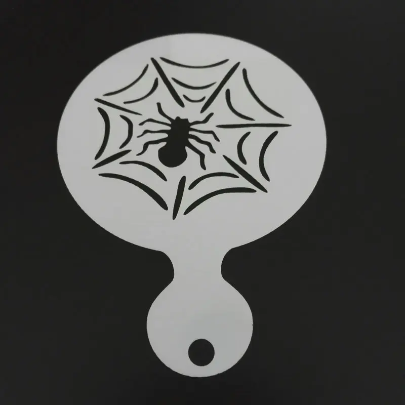 4 шт Holloween трафарет для выпечки, инструменты для украшения торта, пластиковые формы для капкейков, капучино, кофе, аксессуары для выпечки