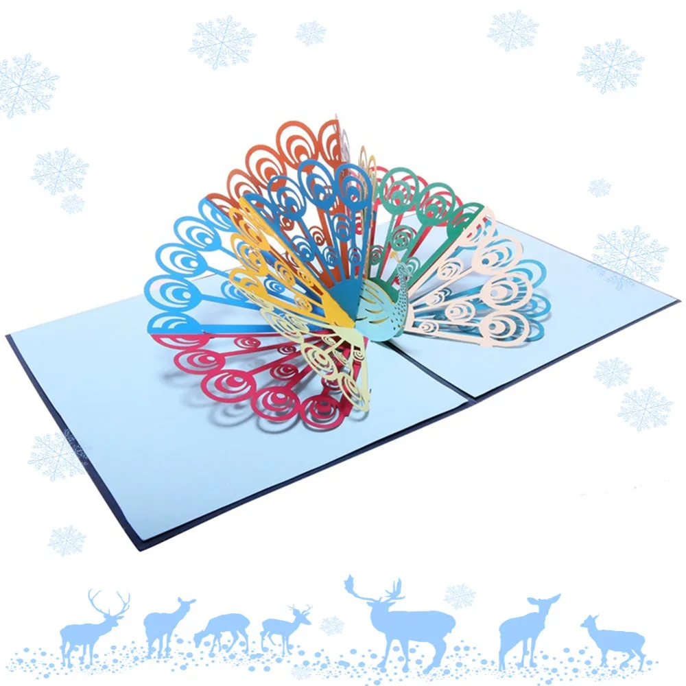 Подробные сведения о 3D Pop Up Card Happy Birthay поздравление ребенка подарок Счастливый резьба Искусство Подарки карты вечерние приглашения