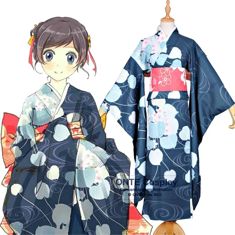 Костюм для косплея Kamisama Love Momozono кимоно Нанами Kiss Women Fancy Cos Summer праздничный
