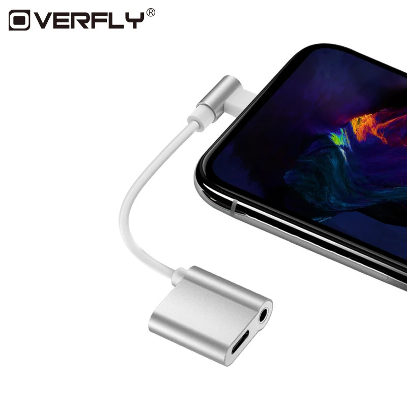 Overfly 2 в 1 USB C аудио кабель зарядное устройство адаптер для наушников зарядка тип c