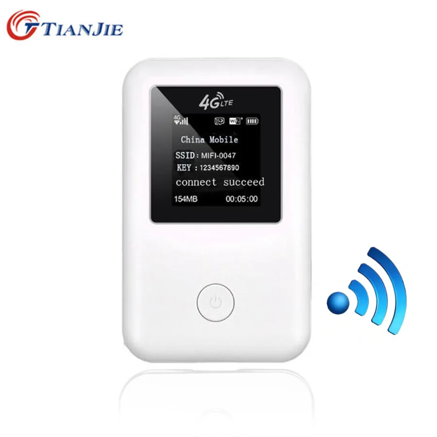 TIANJIE 4G Wifi Route 3g 4G Lte беспроводной 150 Мбит/с Автомобильный мобильный Wifi Cat 4 точка доступа разблокированный модем с слотом для sim-карты