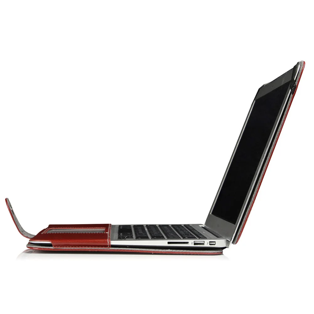 Искусственная кожа чехол для ноутбука Apple Macbook Air Pro retina 11 12 13 15 сумки в виде ракушки Mac book 13,3 15,4 дюймов Touch Bar крышка