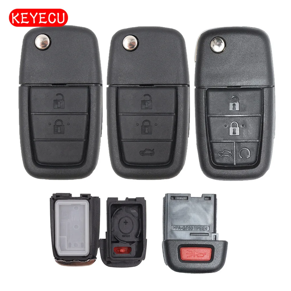 Keyecu откидная оболочка ключа дистанционного управления чехол Fob для Pontiac G8/Holden VE