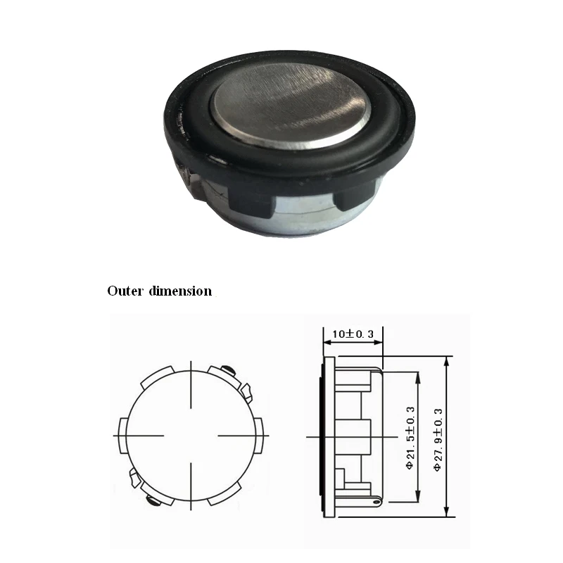 1 дюйм 2 Вт 8 Ом полнодиапазонные динамики динамик HIFI s NdFeB магнитный автомобильный