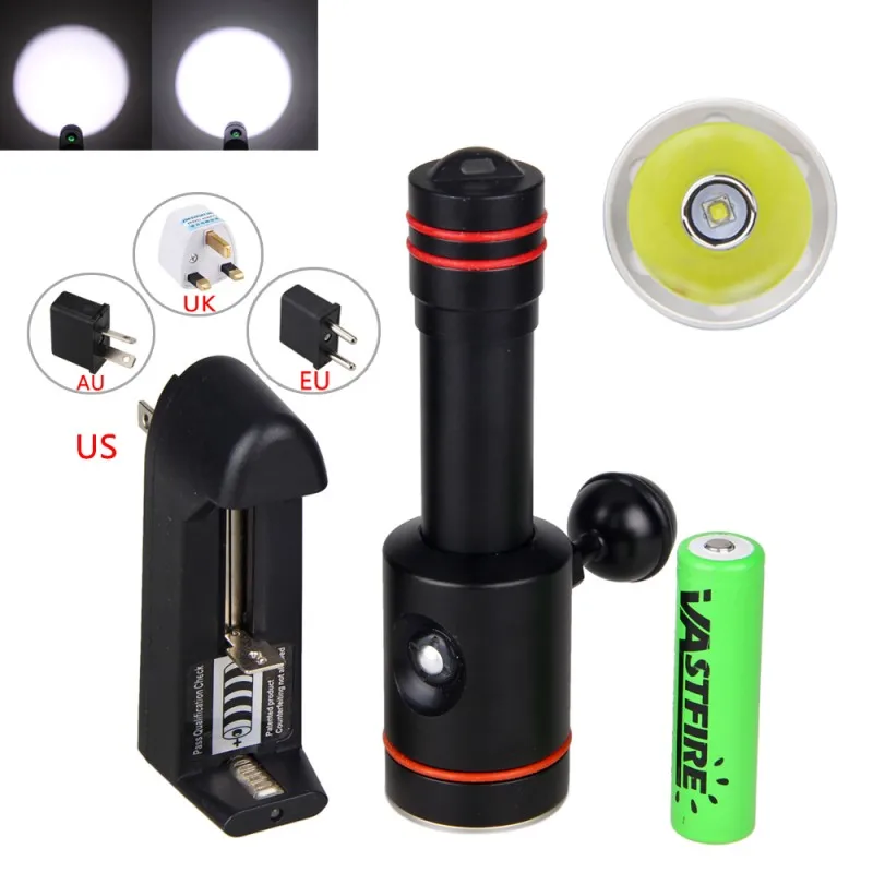 Водонепроницаемый 5000лм XM L2 светодиодный фонарик для дайвинга подводный 100 м