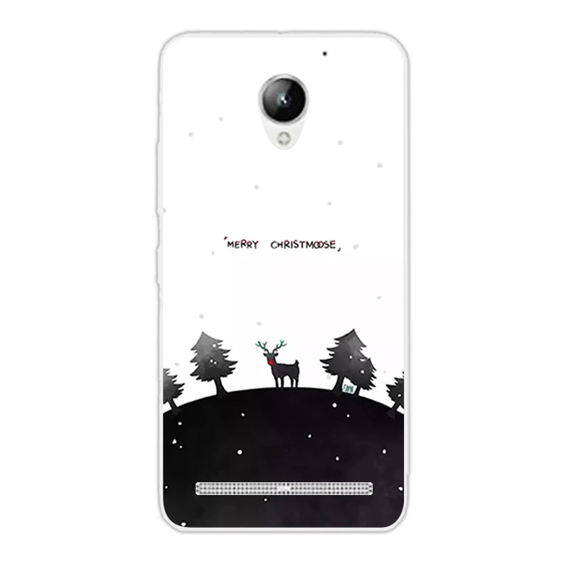 Для lenovo Vibe C2 Мягкие силиконовые прозрачные ТПУ чехлы Рождественский чехол с ночным мотивом для lenovo Vibe C2 K10A40 протектор для lenovo C2
