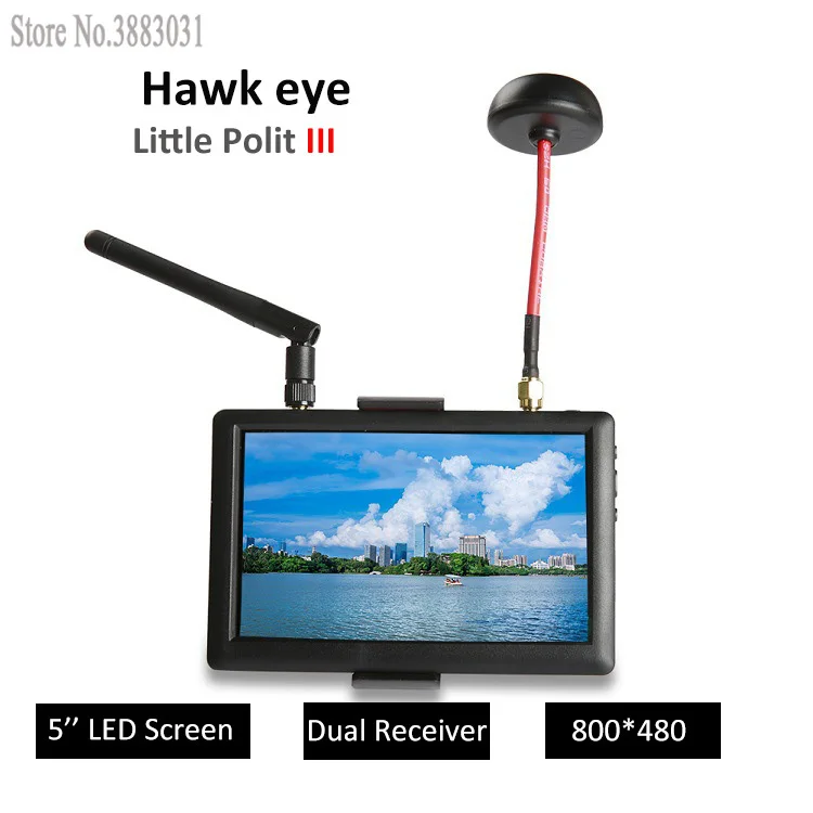 Монитор Hawkeye Little Pilot III FPV 5 дюймов светодиодный экран дисплей 8 ГГц видеопередатчик