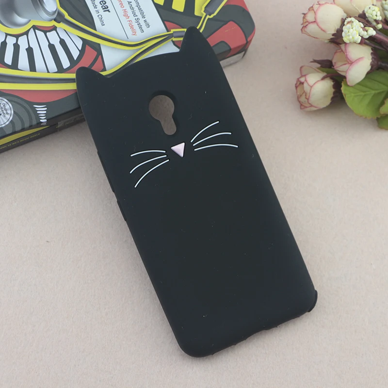 Case For Meizu M3 Note Lovely Animals Beard Cover Pro/Meilan 3 Strike Cute Cat Ears Glitter Shell Rubber |