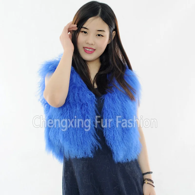Женский Монгольский жилет из меха ягненка тибетского женский меховой | Женская