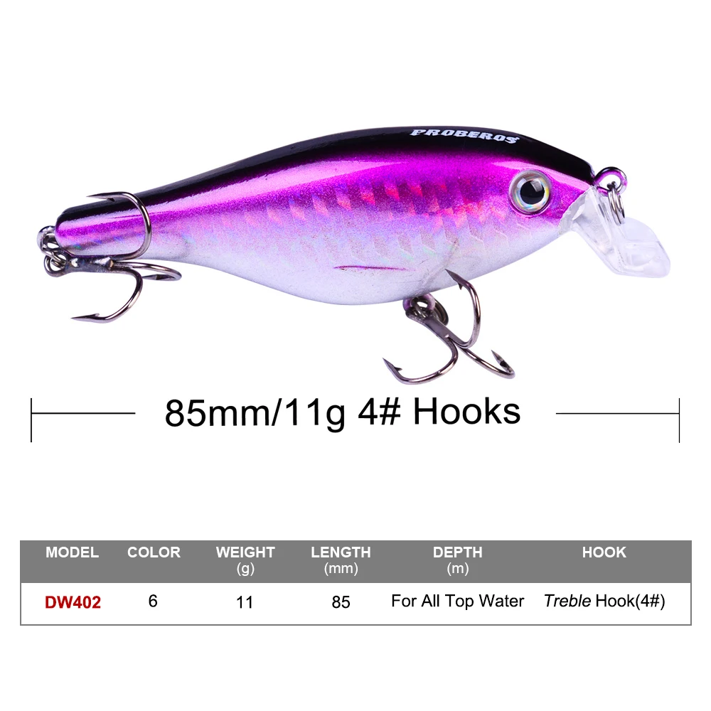 1 шт. кренкбейт рыболовные приманки смешанных размеров Троллинг на маленькую