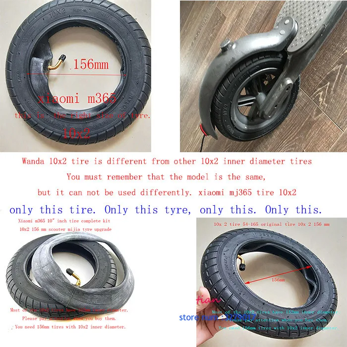 10 дюймов Xiao mi jia M365 mi электрический скутер шины толще надувание колеса шины внешняя внутренняя труба пневматическая шина модернизированная