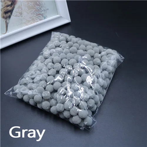 Gray 550 шт./пакет помпоном 8 мм роскошный баскетбольный мяч для собственными руками Сделай Сам Материал раннего обучения со шпилькой, креативный, ручная работа, Свадебная вечеринка дома деко - Цвет: Gray