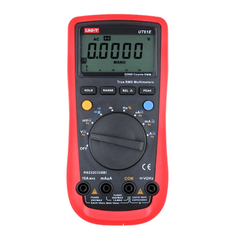 Цифровые мультиметры UNI T UT61E UT61C UT61D мультитестер переменный и постоянный ток