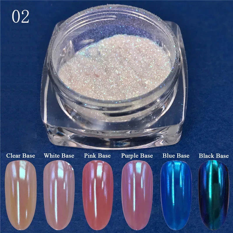 1 шт неоновый блеск-Порошок Хамелеон зеркало с русалкой блестит Nailart пигмент ногтей Пыль УФ гель голографический порошок для ногтей