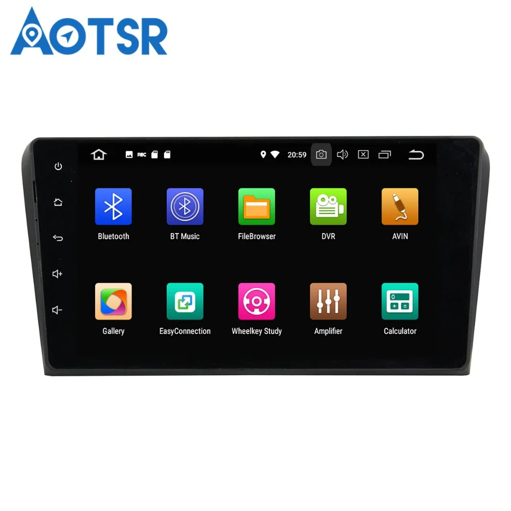 Автомобильный DVD плеер Aotsr Android 8 0 7 1 GPS навигация для Mazda 3 2010 2012 мультимедийный