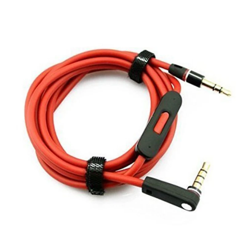 Audio Lines Replacement Cable Inline Remote Mic Microphone Headset Headphones for Aux/cord Beats solo/studio/earphones |
