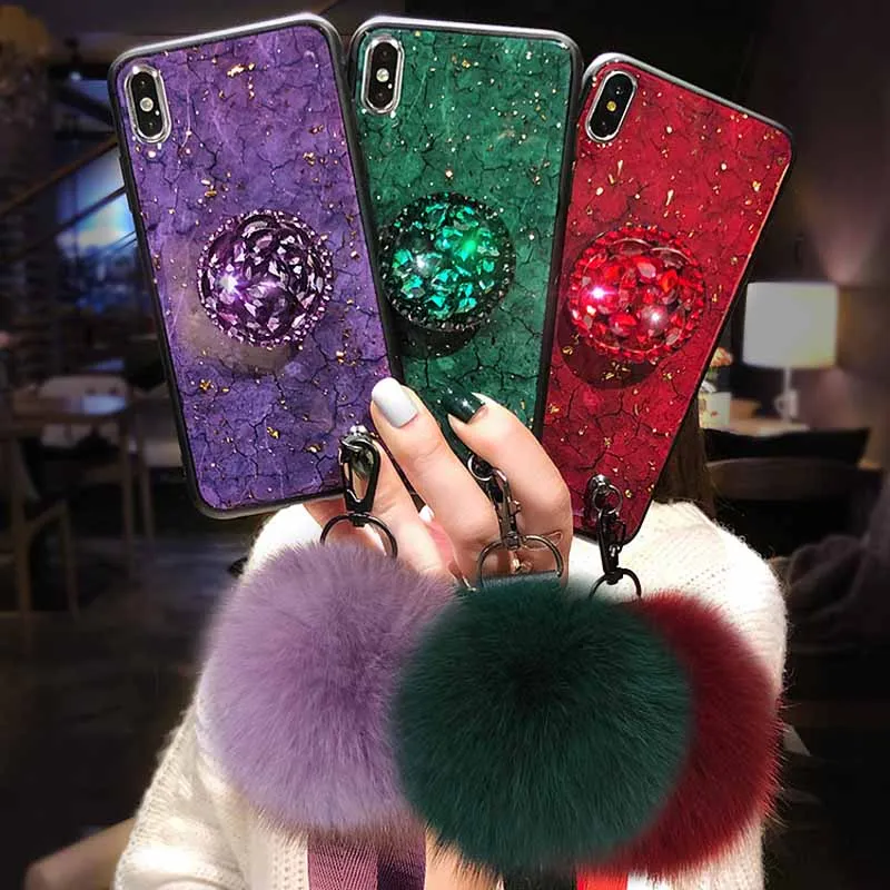 Zxtrby hairly браслет чехол для iPhone X 10 7 8 6 S PLus XR XS Max Мягкие TPU Мрамор Задняя Крышка