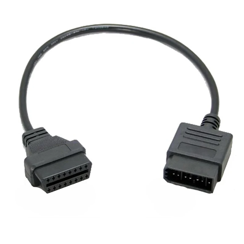 Новый OBD2 кабель для Nissan 14 Pin до 16 OBD 2 II оптический Авто Диагностический адаптер