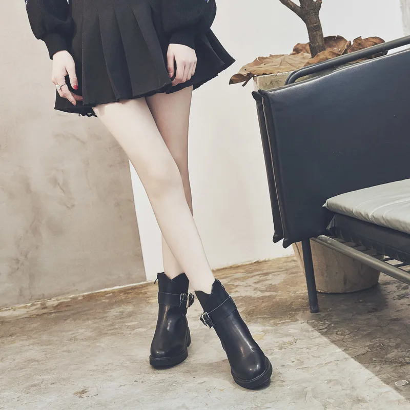 Botas mujer 2019 повседневная обувь женские Ботинки Martin ретро модный бренд Женская из