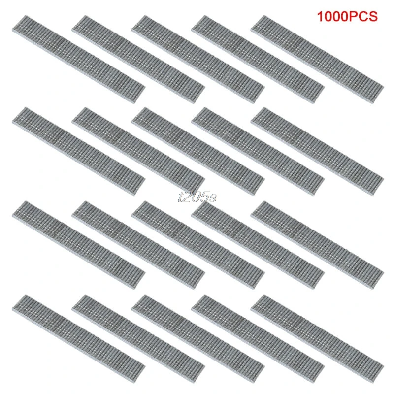 T Shaped Staples 1000 шт./упак. U образный/внутренний и внешний створчатый распашный дверь в форме/Т-образные скобы, гвозди для штапельного Степлер-пистолет T25 Прямая поставка - Цвет: T Shaped Staples