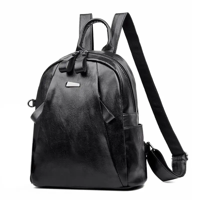 

Fashion Women PU Leather Shoulder Bag Teenage Girl College Daypack Backpack