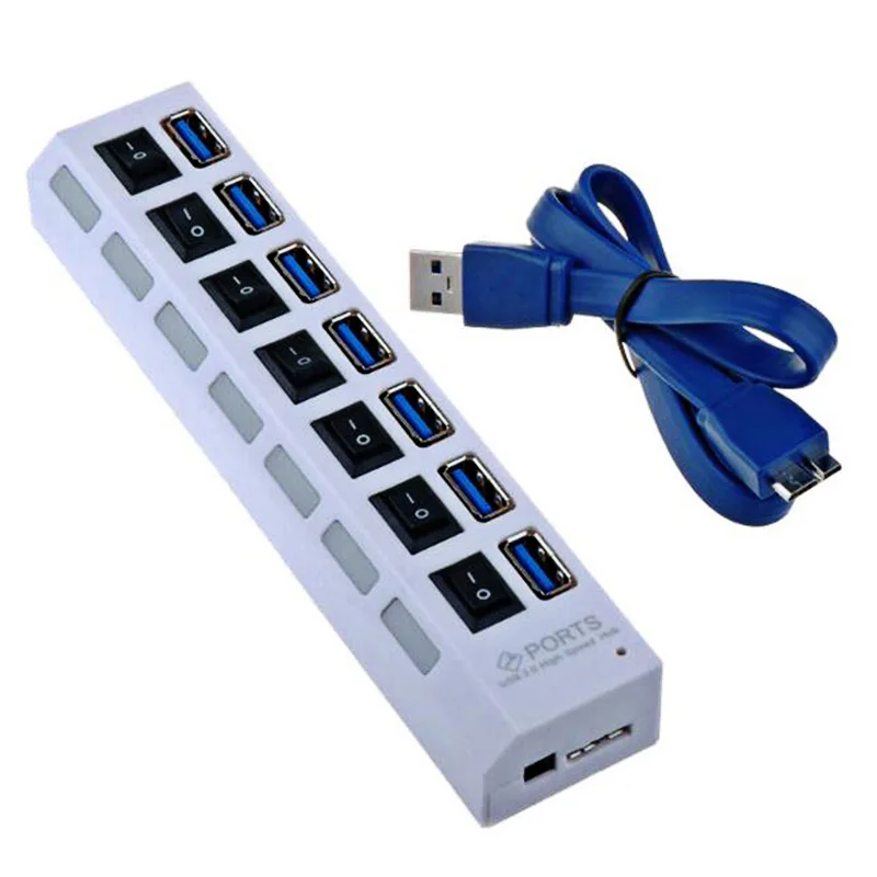 7 Порты и разъёмы usb концентратор с несколькими портами 3 0 Супер Скорость 5 Гбит/с