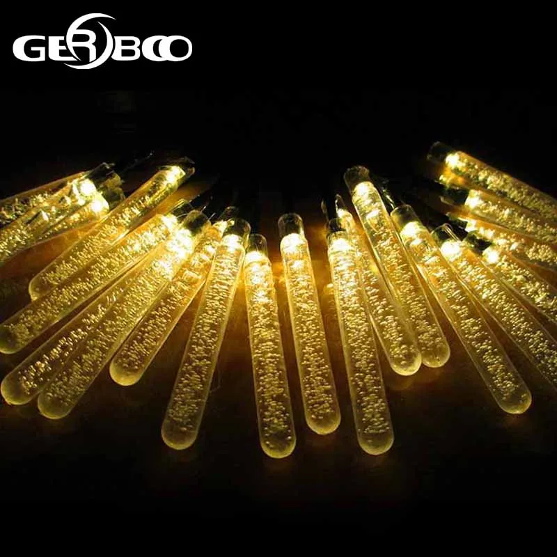 2017 Водонепроницаемый 20LED солнечной Строка Фея White Lights Панели солнечные для