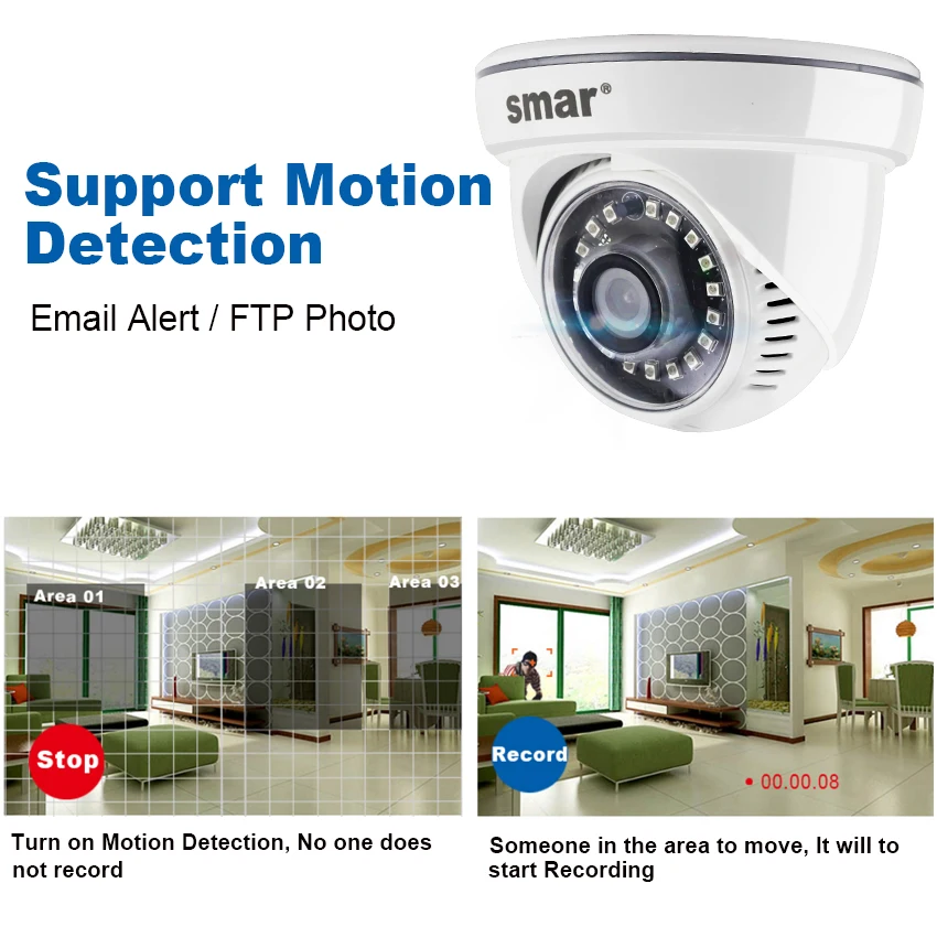 IP HD 1080P камера SONY IMX323 с 18 шт. Nano IR Led ночного видения безопасности Onvif 2 3 CCTV домашняя