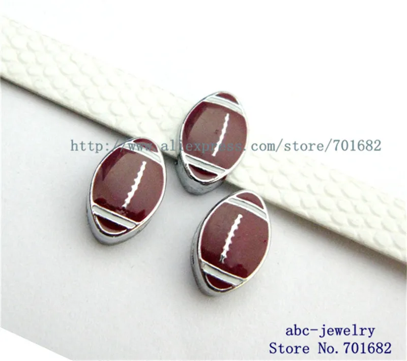 Американский футбол 10 шт. внутренний диаметр 8 мм Шармы скольжения через ошейник