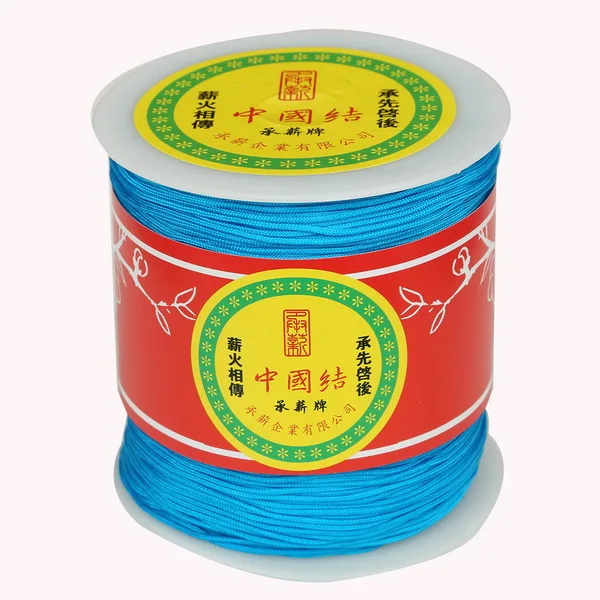 Turquoise 1 мм 300 Ярд/рулон верхний уровень А линия уровня сетевой шнур красная линия плетеный шнур прядь китайский узел кисточкой Линия - Цвет: Turquoise