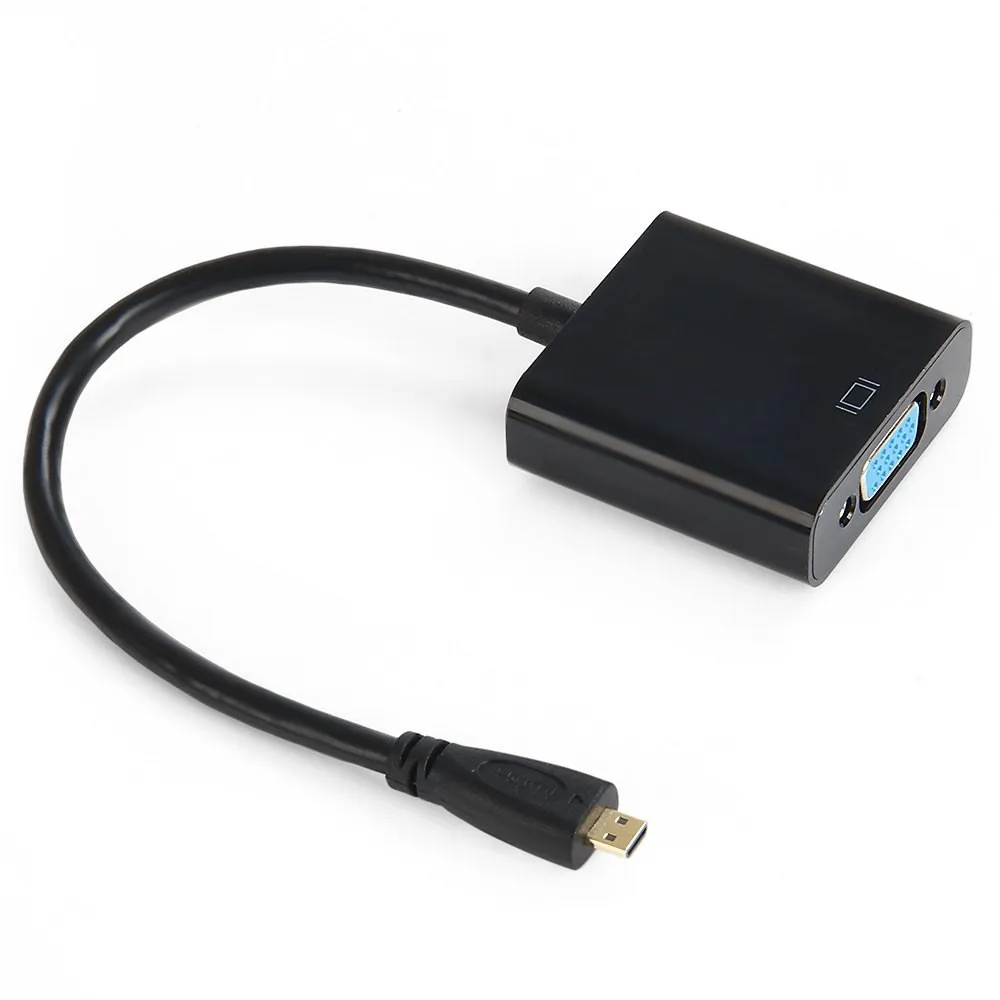 1 шт. микро HDMI к VGA кабель адаптер папа женскому Поддержка высокой четкости 720 p 1080p