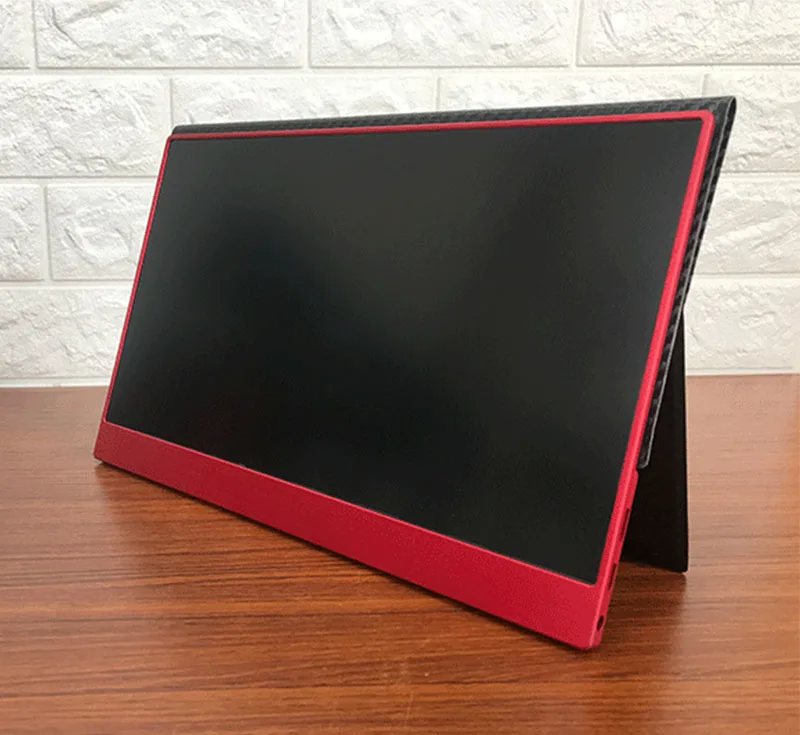 Red with case 13,3 дюймов Тип-c Портативный 1080P ips HDR игровой Экран для PS4 xbox Switch Ns портативных ПК 5В 2A Питание Экран с Динамик - Цвет: Red with case